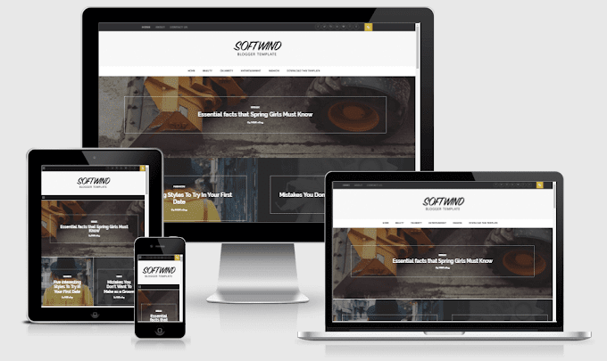 SoftWind - Responsive Stylish Blogger Template