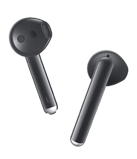 The Image is of Black HUAWEI FreeBuds