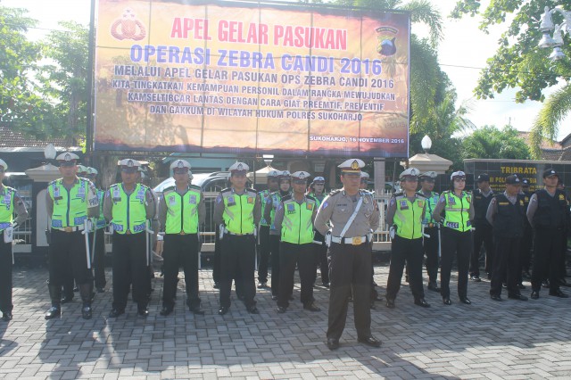 APEL GELAR PASUKAN OPERASI ZEBRA CANDI 2016 POLRES SUKOHARJO