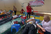 Hut Bhayangkara Ke-75, Personel & Bhayangkari Polres Lampung Utara Donorkan Darahnya