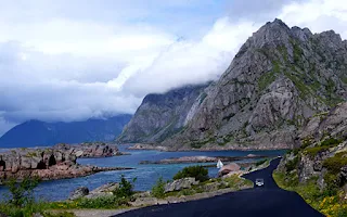 Jagged mountains of Lofoten, Norway. Photo © Samosir Books