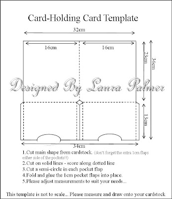 Okay here's the template for the cardholder I made in the previous post