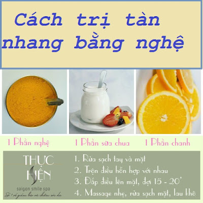 cach tri tan nhang bang nghe