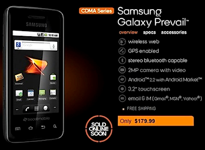 Samsung Prevail on Samsung Galaxy Prevail Android Smartphone Review And Specification