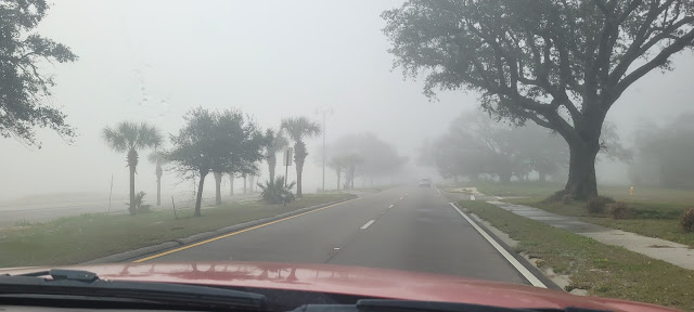 Foggy day traveling