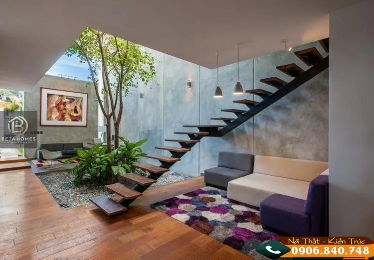 Thiết kế cầu thang gỗ