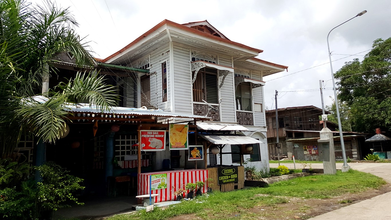 beautiful big old wooden houses in the town center of Glan, Sarangani