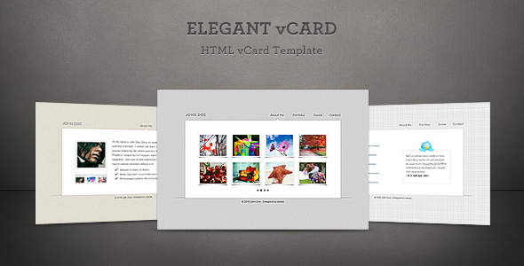 Elegant Vcard - Virtual Business Card Personal