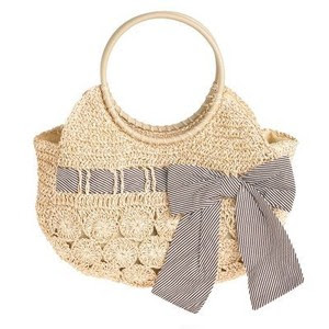 Natural Shimmery Woven Straw Bag by http:.debenhams