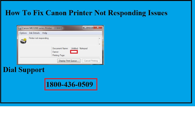 How To Fix Canon Printer Not Responding Issues