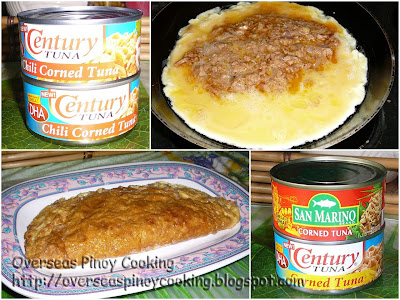 Corned Tuna Omelet - Cooking Procedure