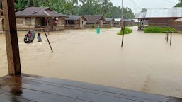 Banjir Genangi Ratusan Rumah Di seberut Utara Mentawai