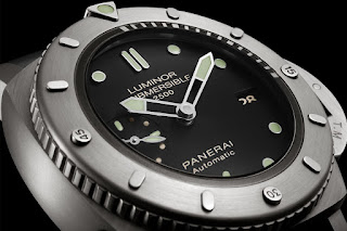 Дайверский безель Luminor Submersible 1950 2500M 3 Days Automatic Titanio, PAM 364