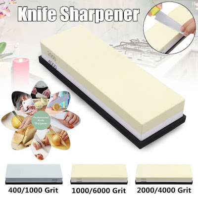 Dual Sided Premium Knife Sharpener Stone 2 Side Grit Waterstone Best Whetstone Sharpener 