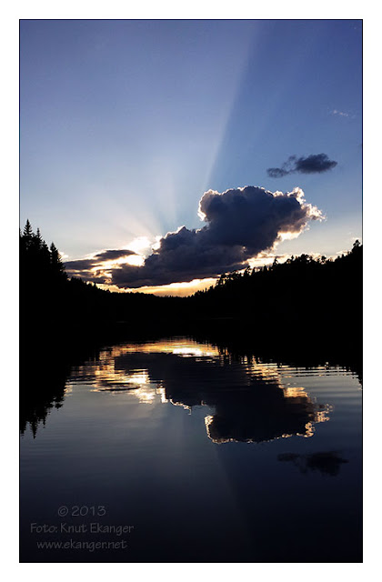 Hallevannet en nydelig sommerkveld, rene åpenbaringen :-)