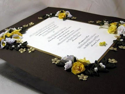 The calla lilies were added for a bit of interest and the gold vellum accent