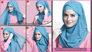 Tutorial Jilbab Pashmina Sifon Simple Terbaru