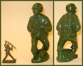 7 Inch Blow-moulds; 7 Inch Figures; Army Men; Armymen; Blow Mould; Blow Mould Figures; Blow Moulded Toy; Blow-Moulded GI's; Contribution; Flamethrower; Made in Hong Kong; Small Scale World; smallscaleworld.blogspot.com; US Army Blow Moulds; US Infantry; US Marines; WWII Blow Moulds; WWII Plastic Toy Figures; WWII Toy Soldiers;