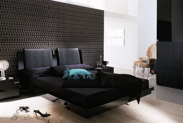 Modern and Luxury Black Bedroom Design Ideas | Gallery home Design