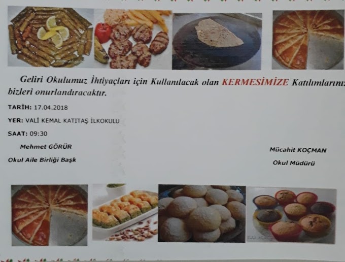 Bozkır Vali Kemal Katıtaş İlkokulu Kermes düzenliyor