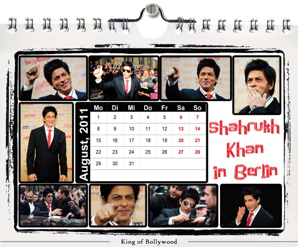 Shahrukh Khan Calender 2011-August