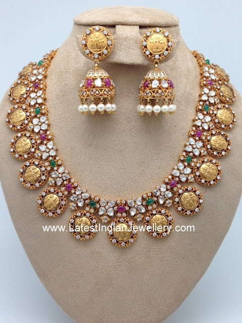 Ram Parivar Necklace Jhumkas - Latest Indian Jewellery Designs