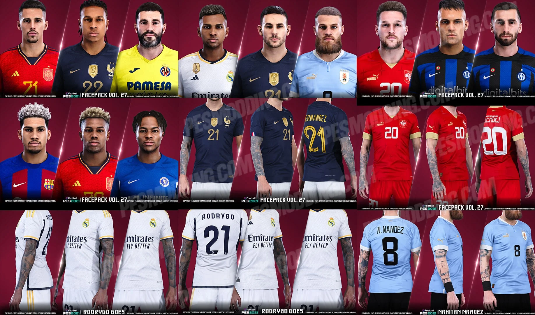 PES 2021 Facepack Vol 27 By Jonathan Facemaker