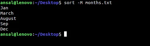 sort command in linux/unix with examples and flags
