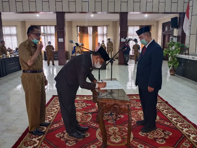 Doni Rahmat Samulo Menjadi Penjabat Sekda Solok Selatan dilantik Wagub Sumbar, Nasrul Abit