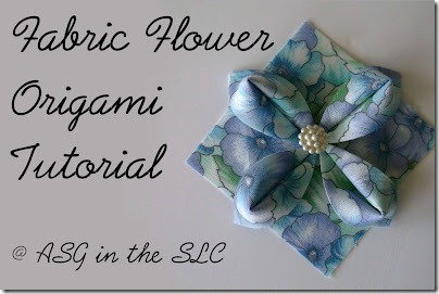 Fabric Flower Origami Tutorial ASGinthe SLC