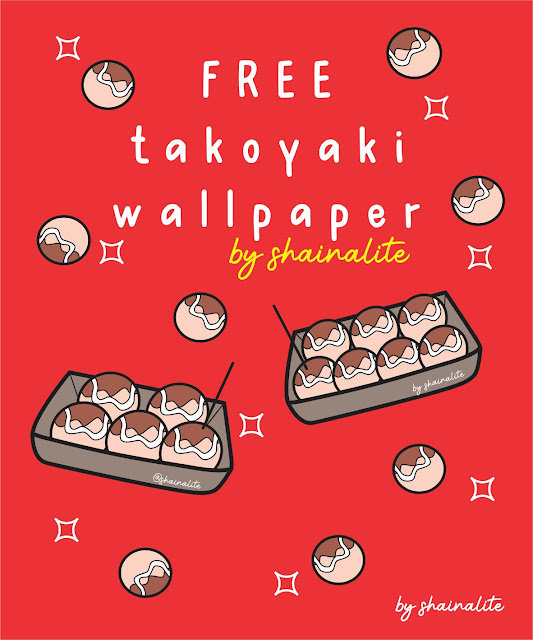 wallpaper free takoyaki by shainalite