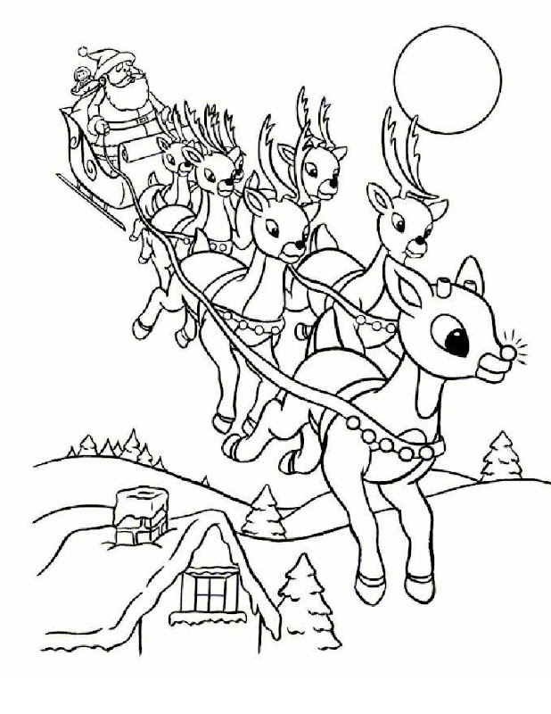  to everyone by presenting their free range of Rudolph Coloring Pages title=