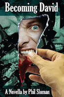 Becoming David cover shows hand holding a mirror shard reflecting an angry face