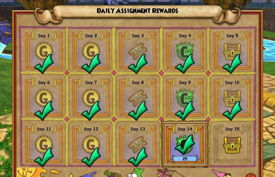 daily assignment w101