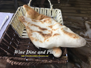 Some Samoon bread served with the hummus at the Ishtar Restaurant in Baghdad, Iraq