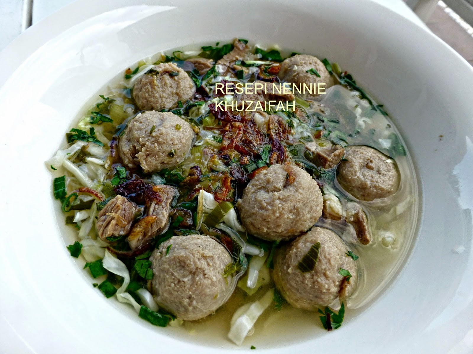 RESEPI NENNIE KHUZAIFAH: Sup bakso