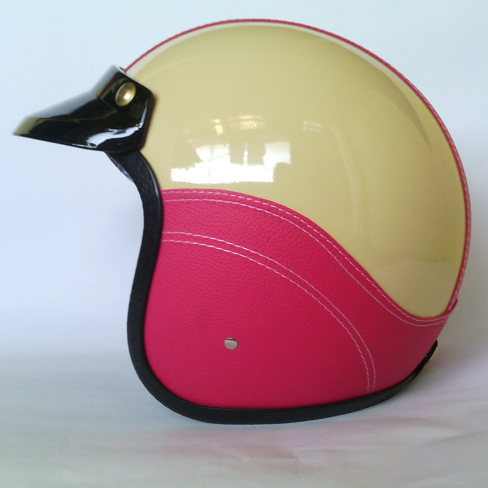 Helm Retro Pakai Pet Helm Untuk Cb Vespa Chopper Dan Motor Klasik