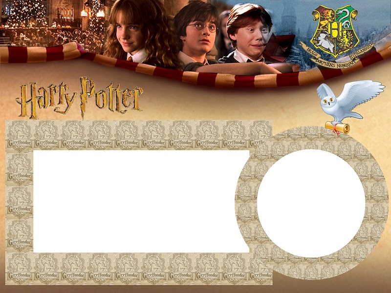 Harry Potter - Kit Completo com molduras para convites 