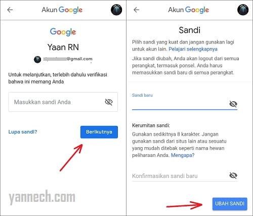 Cara Ganti Password Akun Gmail di Android Dengan Mudah