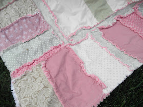 ruffled large flower rag quilt pattern