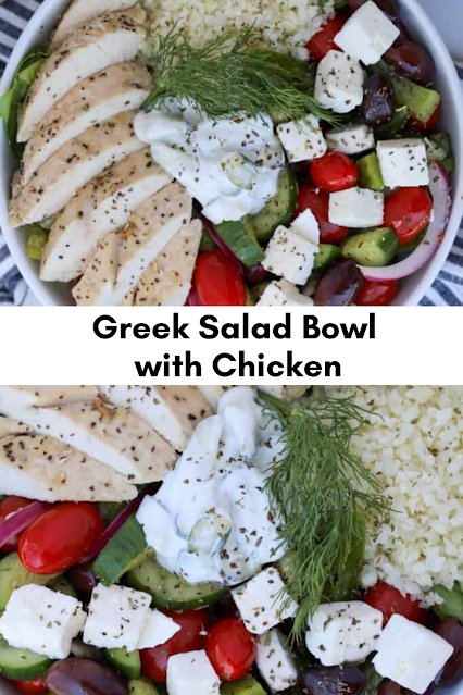 Greek Salad Bowl with Chicken