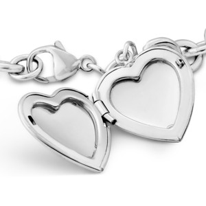 Sterling Silver Bracelet Sweetheart Locket3