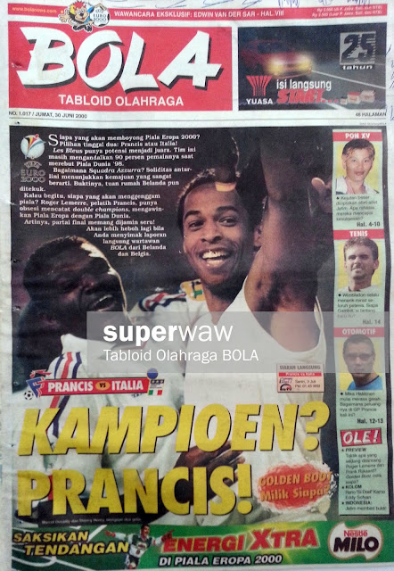 Tabloid BOLA: KAMPIOEN PRANCIS!