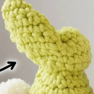 Conejo decorativo a Crochet