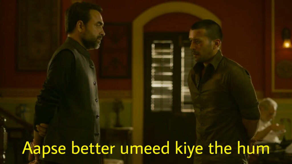 mirzapur 2 meme template