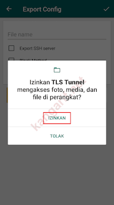 klik izinkan