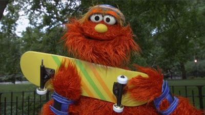 Sesame Street Episode 4266. We see Murray in this part. What's Missing is played with his skateboard.