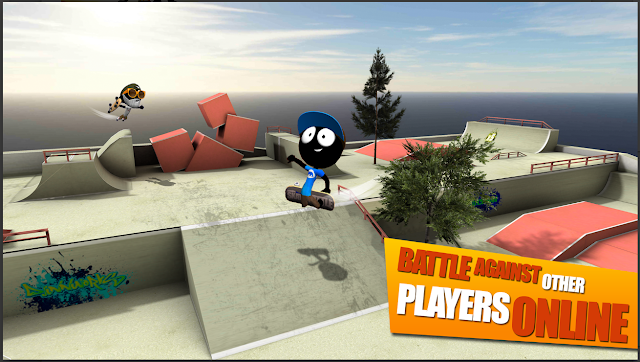 Stickman Skate Battle game android by bapakandroid