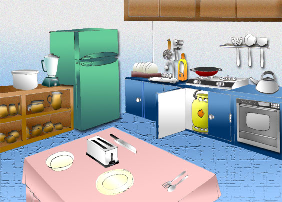 Gambar Ruang Dapur  Kartun  Desainrumahid com