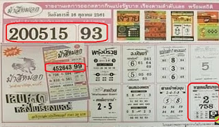 Thai Lottery 3up Lucky Tips For 16-11-2018